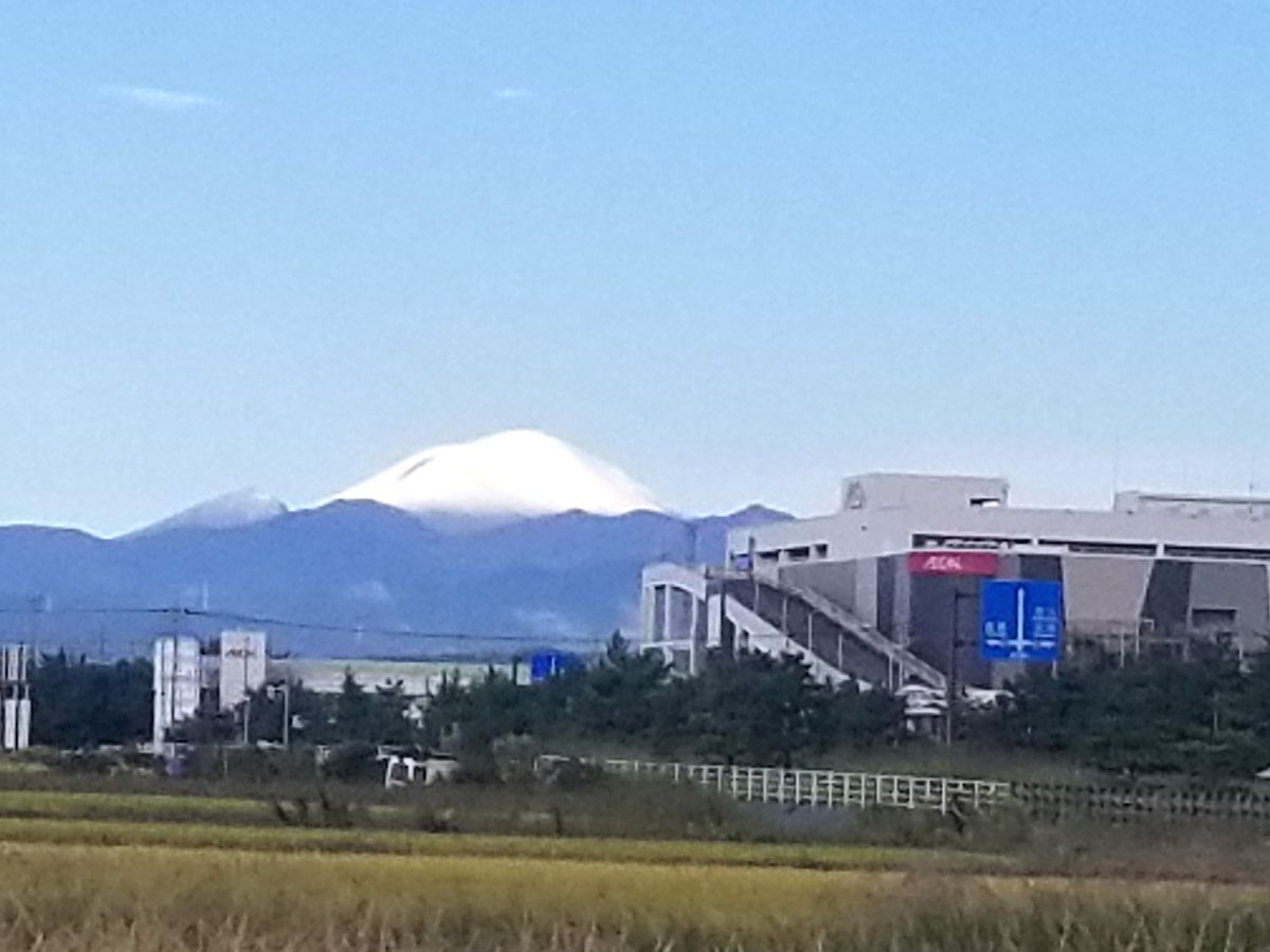 初雪の浅間山